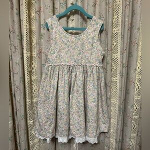Serendipity Girl’s Layered Floral Eyelet Dress Size 8